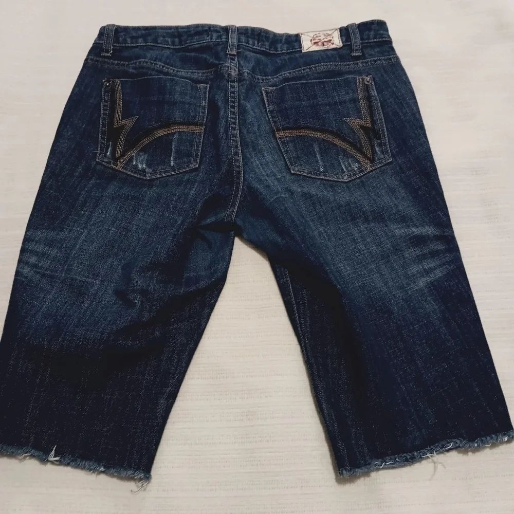 3X$25.  T5 denim size 9 shorts